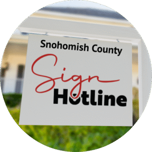 Snohomish County Real Estate Sign